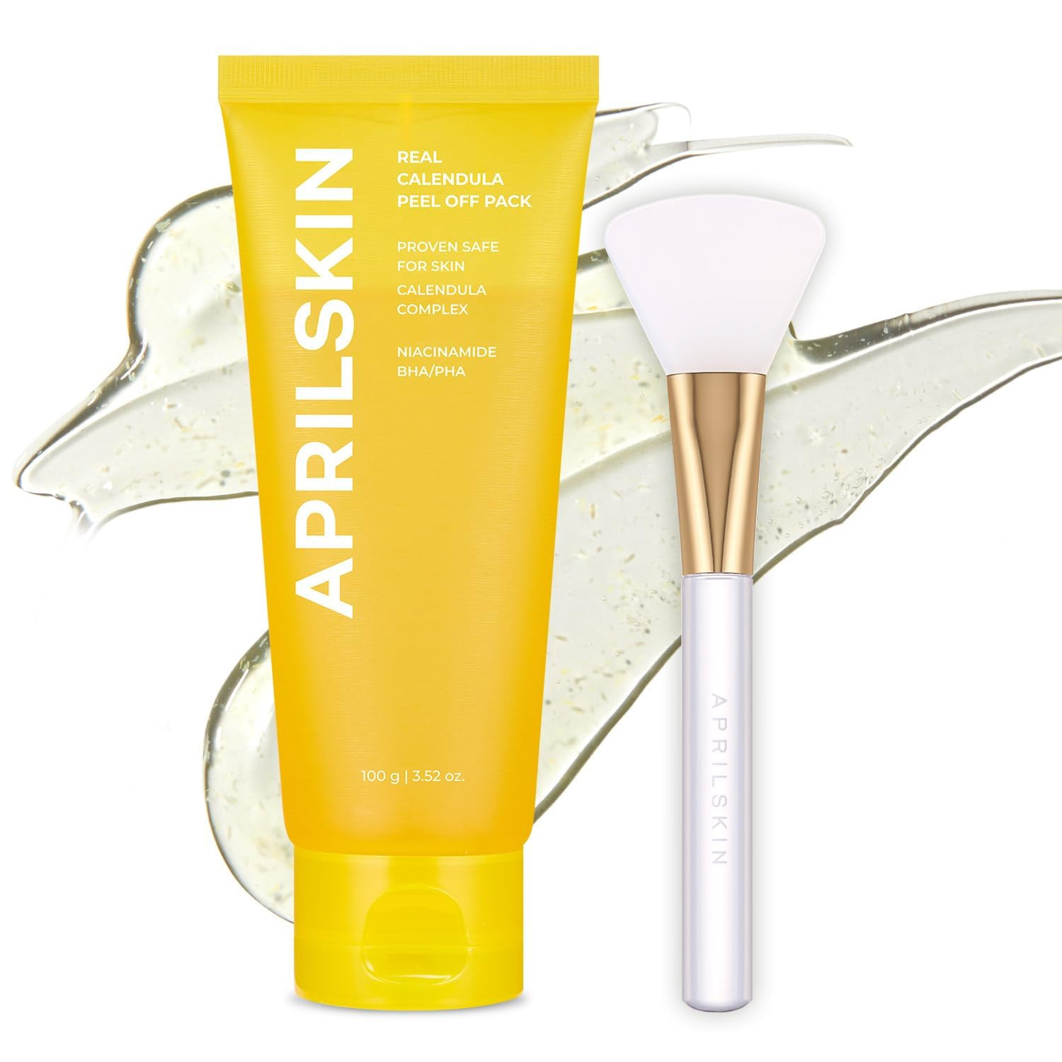 APRILSKIN Calendula Peel Off Pore Minimizing Facial Mask with Jelly Brush | Amazon (US)