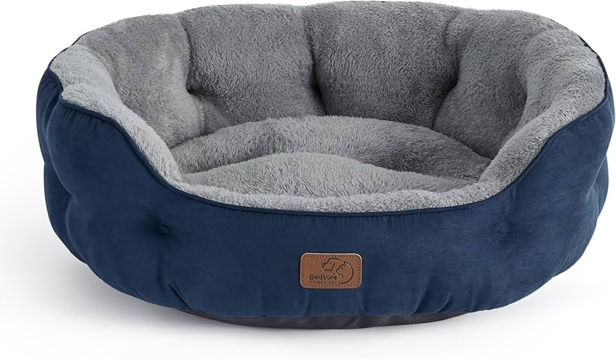 Bedsure Dog Beds for Small Dogs - Round Cat Beds for Indoor Cats, Washable Pet Bed for Puppy and ... | Amazon (US)