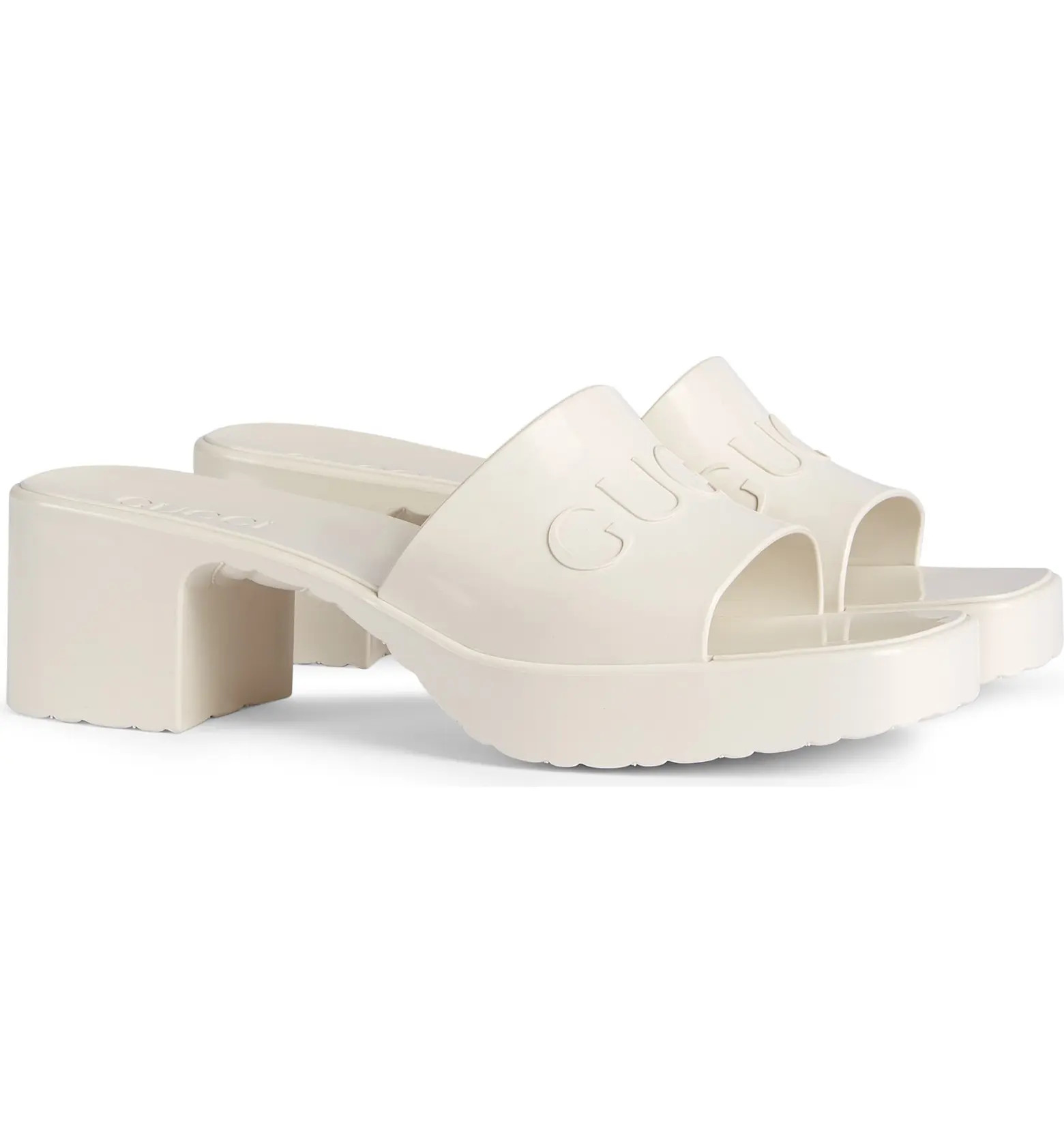 Rubber Logo Platform Slide Sandal | Nordstrom