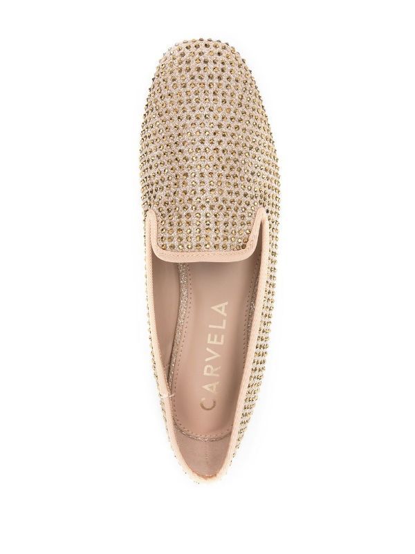 Shine crystal-embellished loafers | Farfetch Global