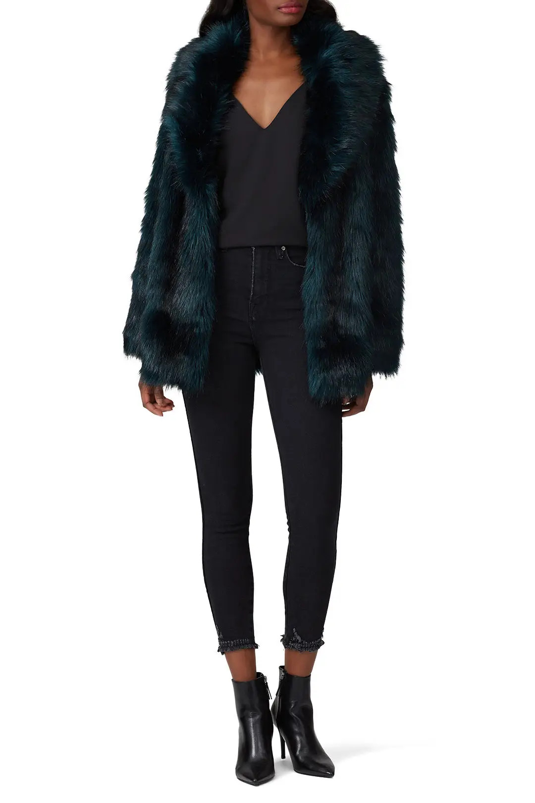 Faux Fur Premium Rose Jacket | Rent the Runway