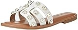 The Drop Women's Monika Flat H-Band Slide Sandal, White Pearl, 5 | Amazon (US)
