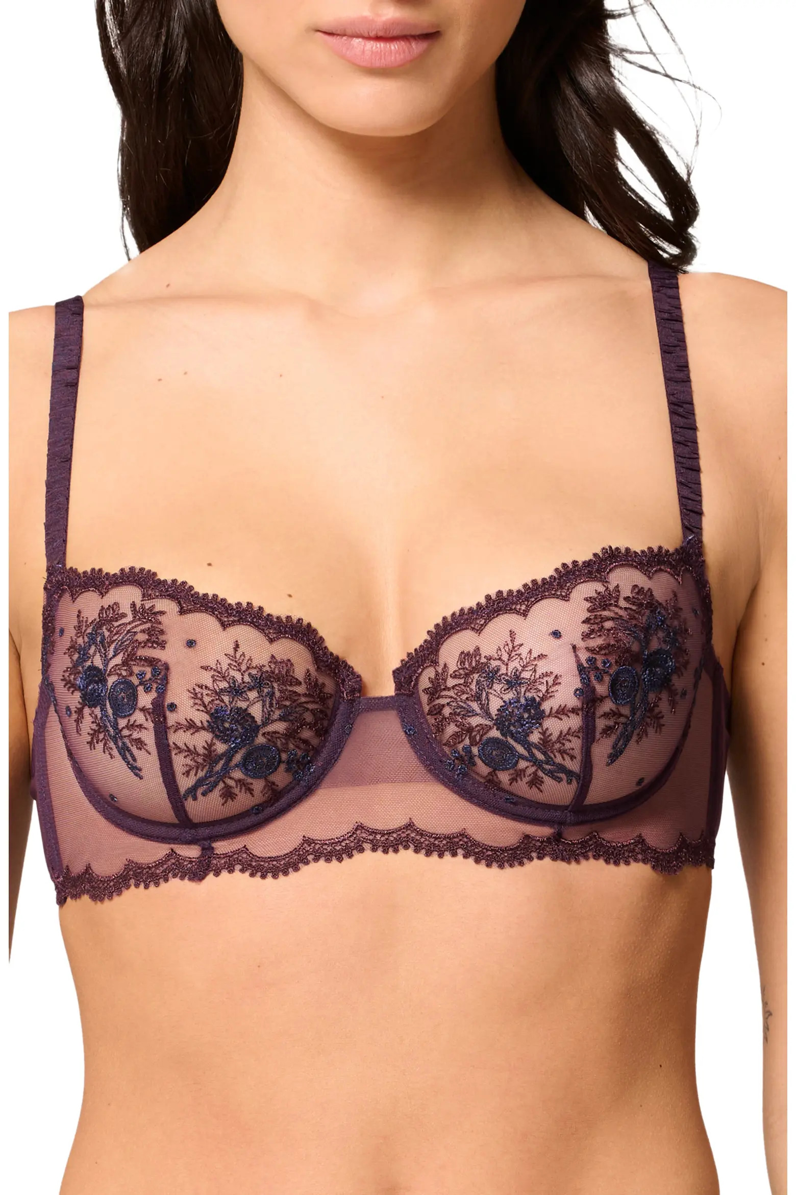 Simone Perele Intrigue Sheer Underwire Demi Bra (Women) | Nordstrom | Nordstrom