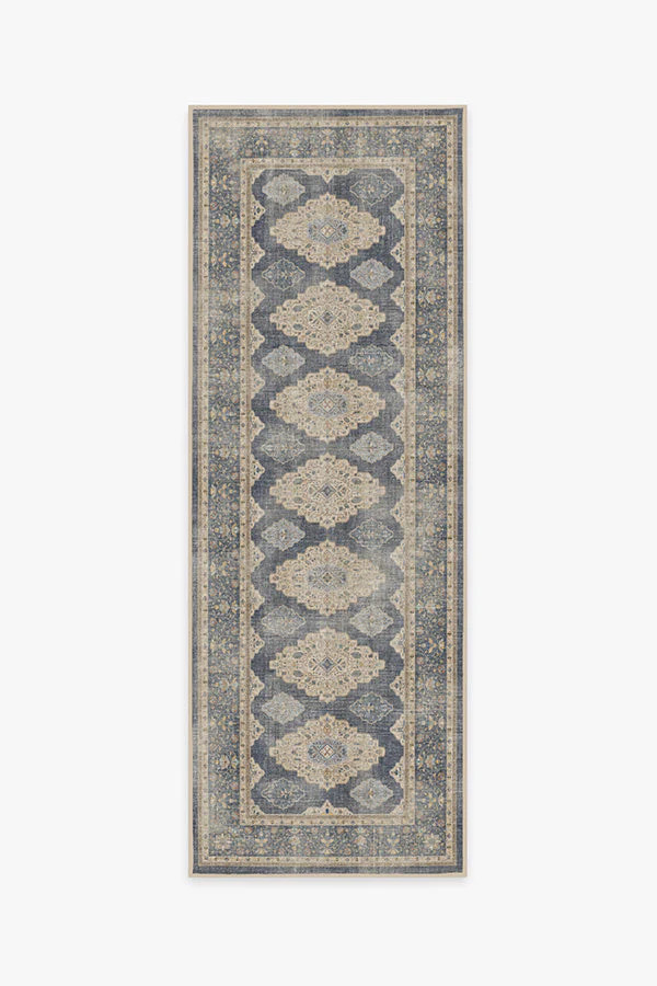 Maxine Dusk Blue Flatwoven Rug | Ruggable