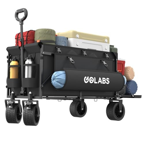 Amazon.com : Golabs WA2 Wagon Cart Max 560lbs Load & Expandable Storage Max 280L(2 Side Strap), H... | Amazon (US)
