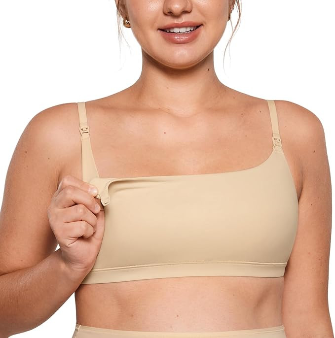 INLYRIC Women's Inbarely Soft Nursing Bras Unlined Bralettes Maternity Bra for Breastfeeding Unpa... | Amazon (US)