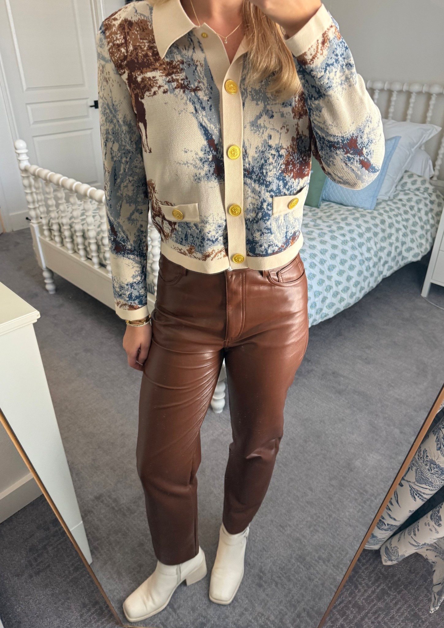 🤎

Fall outfit
Fall style
Thanksgiving outfit idea
Thanksgiving look
Fall work outfit
Dinner outfit
Drinks outfit
Girls night outfit
Date night outfit
Brown outfit
Melina pants
Leather pants
Brown leather pants
Aritzia Melina pant
Steve Madden boots
Beige boots
Cream boots
Square toe boots
Western boots
L'agence Osiris Jacquard Collared Cardigan
Printed cardigan
Printed sweater
Collared shirt
Tan sweater
Beige sweater
Beige cardigan
Tan cardigan
Fun sweater
Fun top
Lagence cardigan
Rent the runway
Jacquard sweater
Fall sweater
Fall cardigan

#LTKHoliday #LTKootd