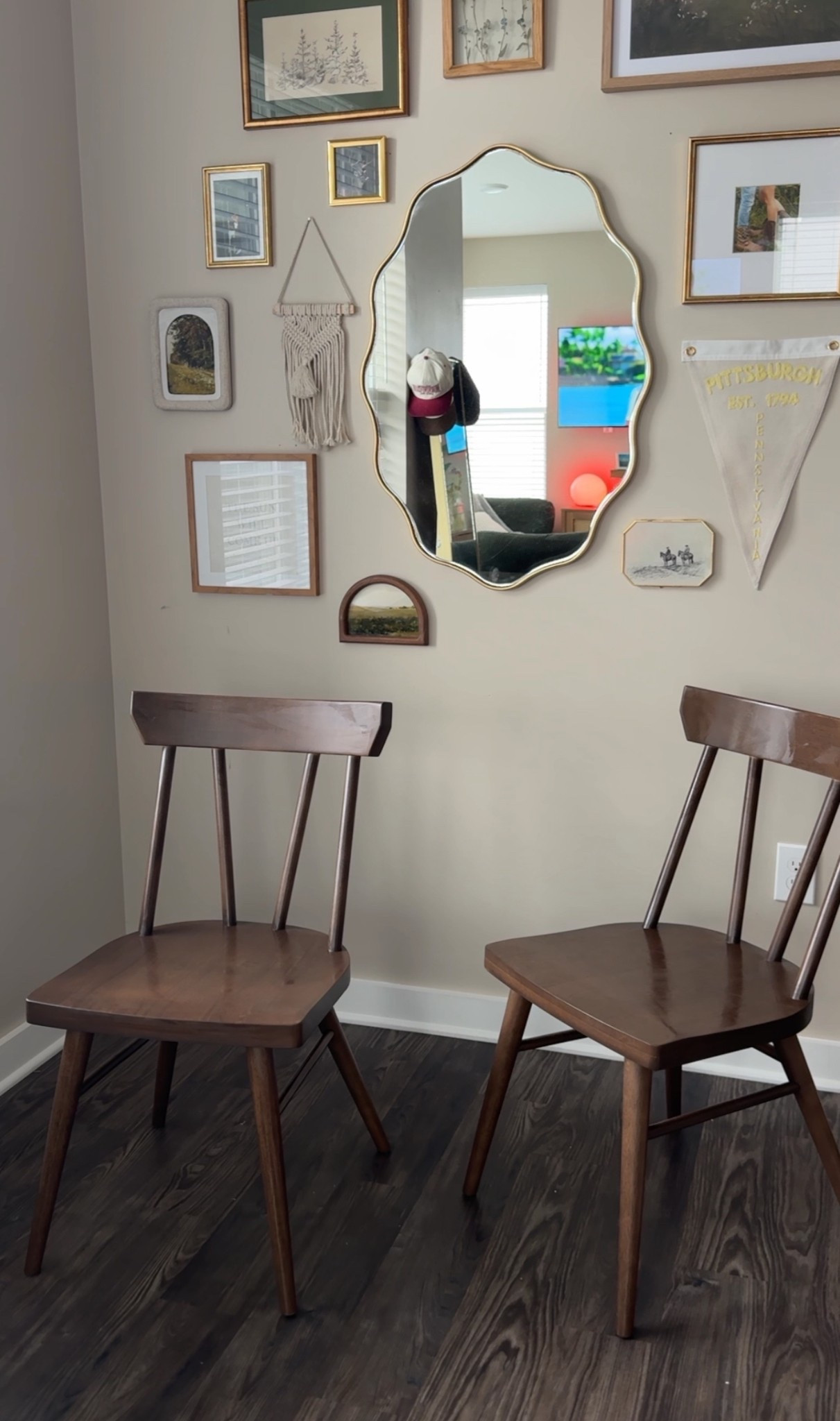 my dining chairs & table from plank & beam! both in shade walnut

#LTKHome