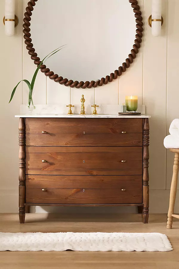Spindle Single Bathroom Vanity | Anthropologie (US)