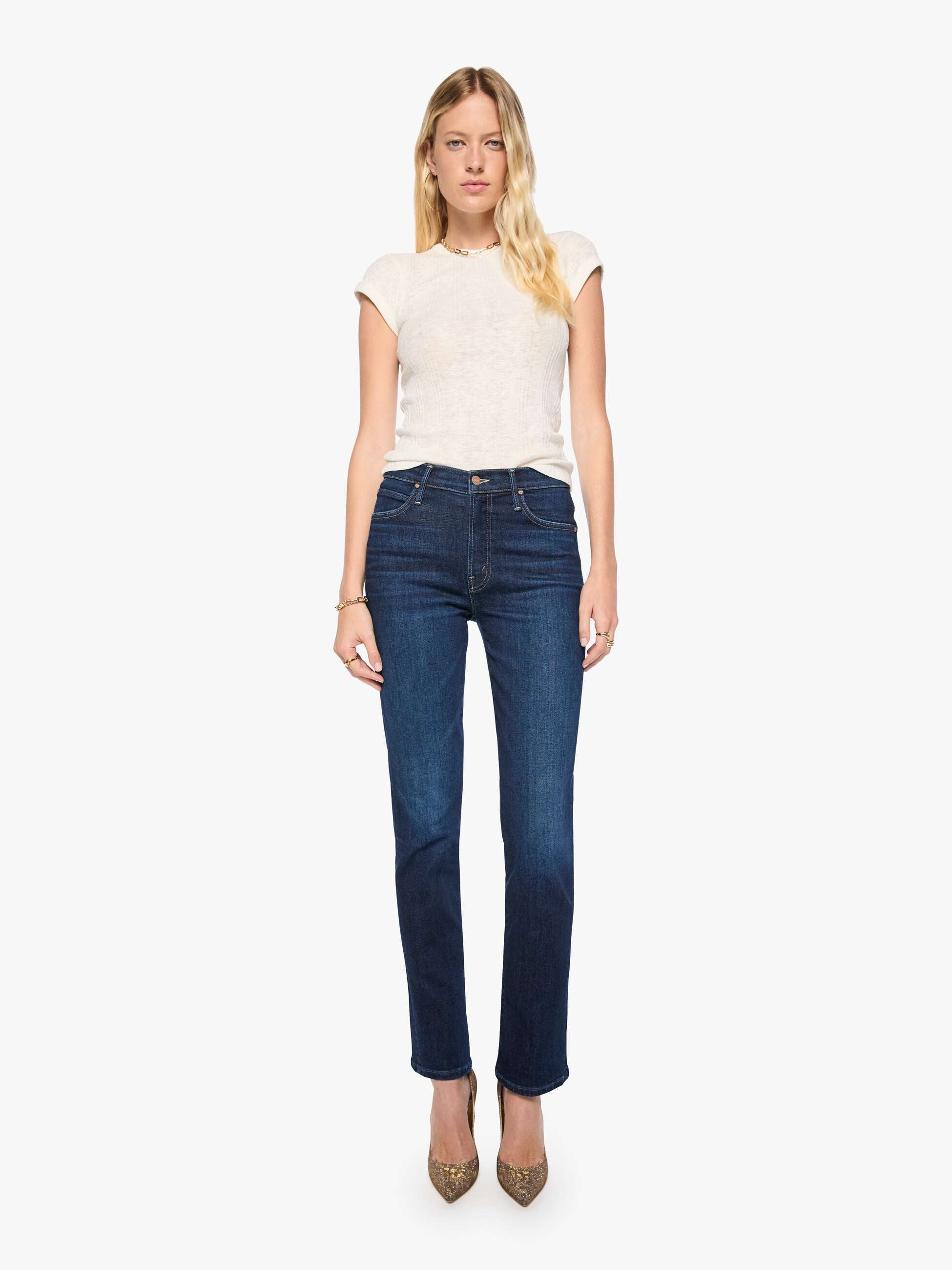 The Rascal Skimp - Hard Stop Honey | Mother Denim