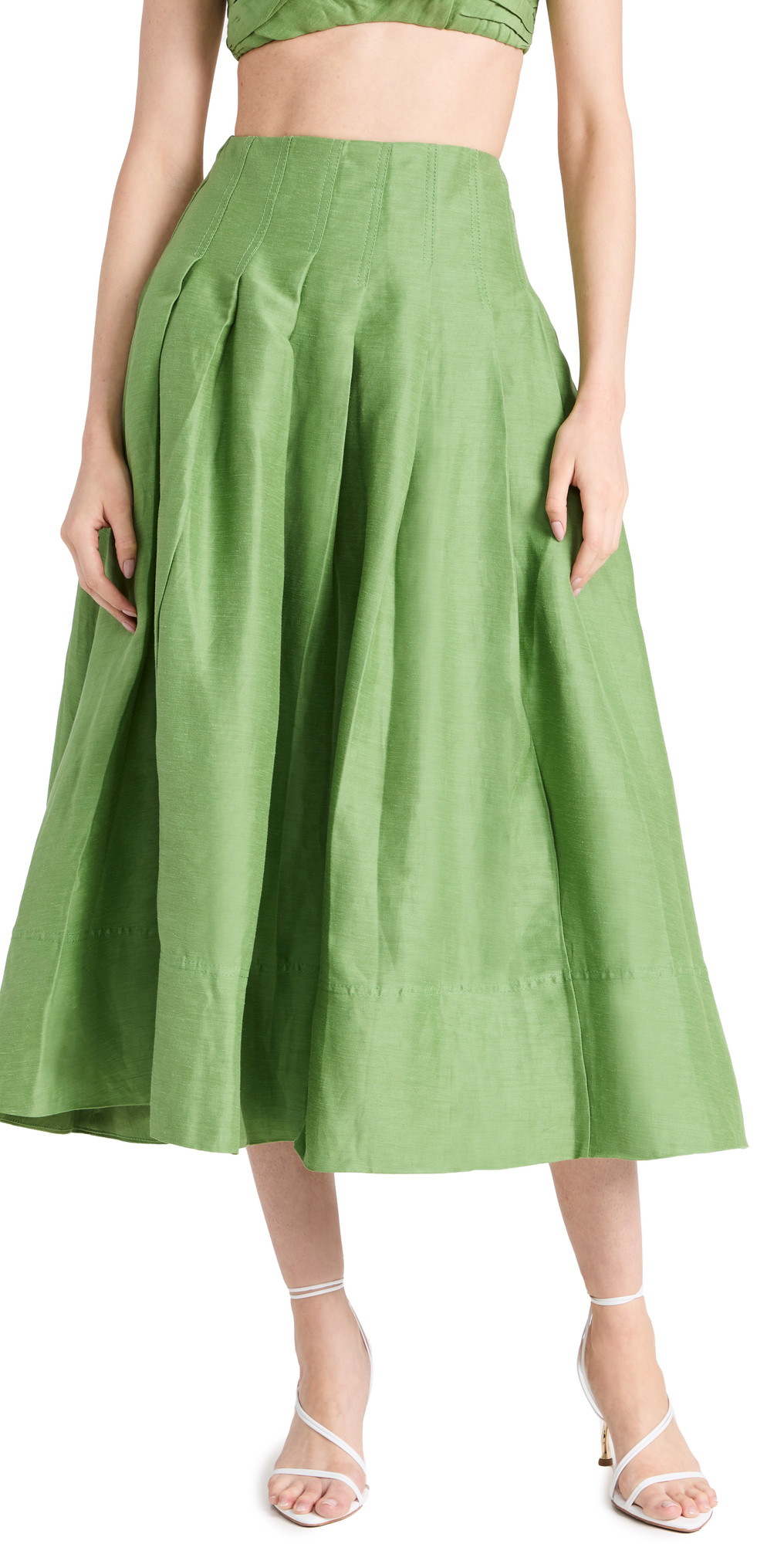 Aje Paradiso Cinched Midi Skirt | Shopbop