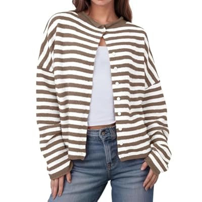 UNCLECAT Womens Button Up Cardigan Sweaters Fall Long Sleeve Outerwear Tops Knit… | Amazon (US)