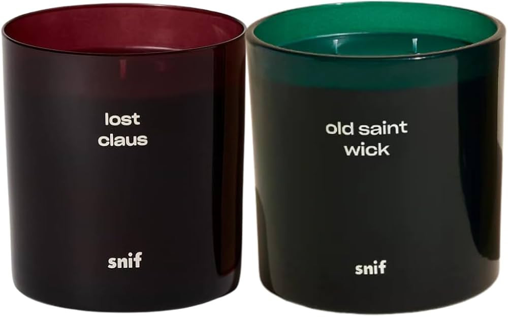 Christmas Candle Bundle by Snif, Lost Claus and Old Saint Wick, Holiday Gifts, 100% Cotton Fiber ... | Amazon (US)