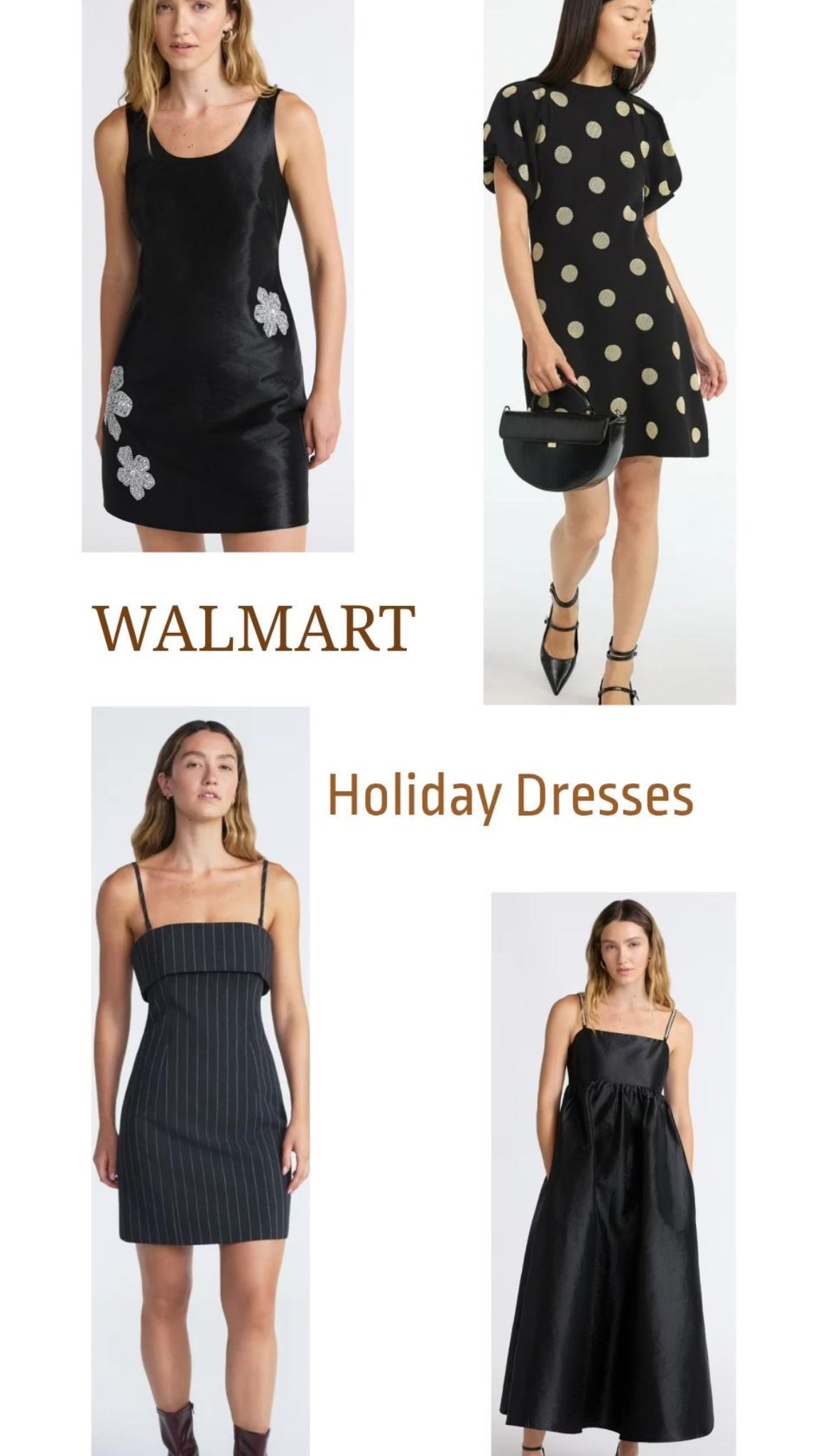 Holiday Dresses from Walmart 
#fallfashion #walmartfashion #ootd #petitefashion #ltkfindsunder50

#LTKHoliday #LTKGiftGuide #LTKSeasonal