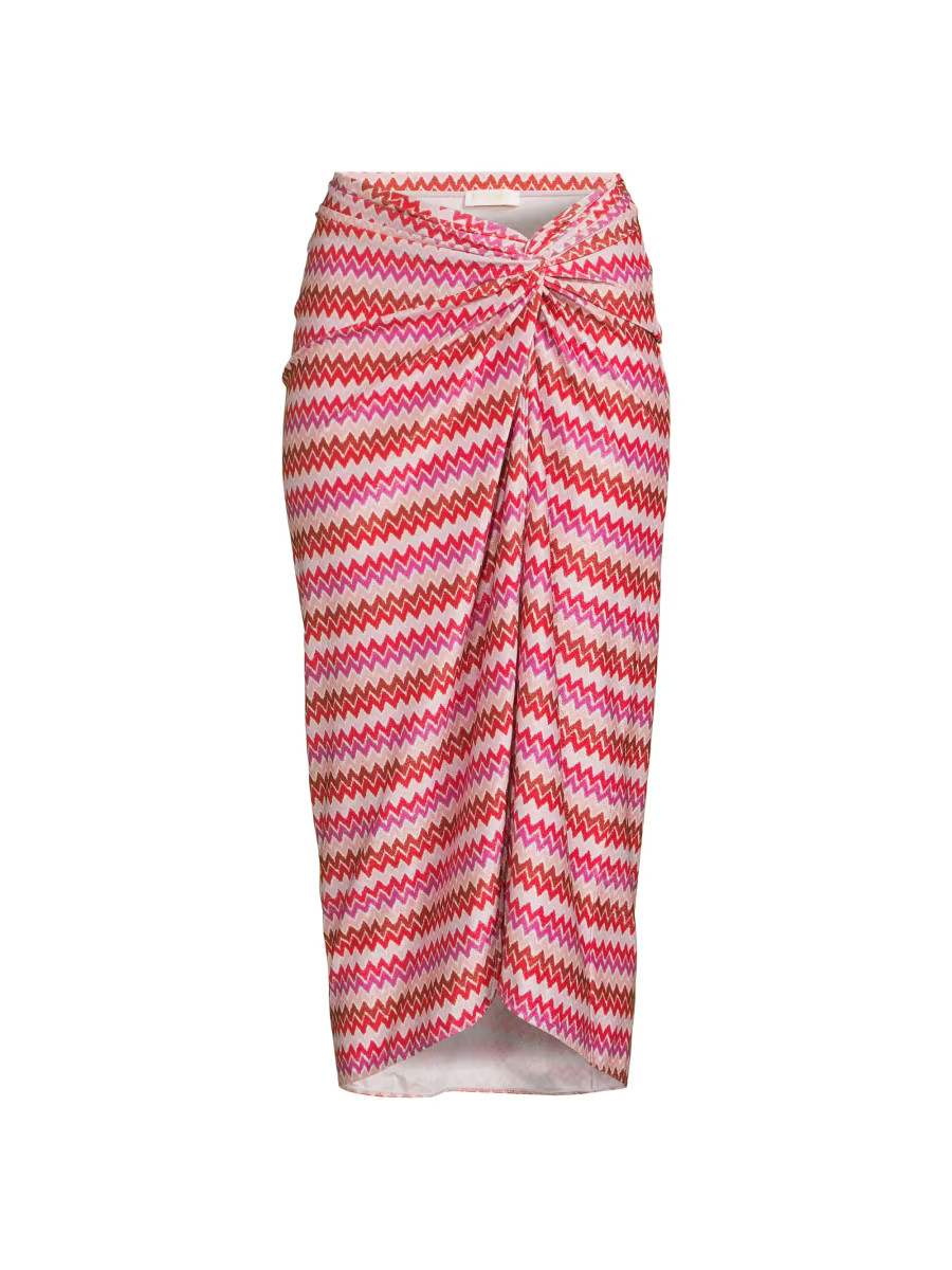 Xana Chevron Coverup Skirt | Saks Fifth Avenue