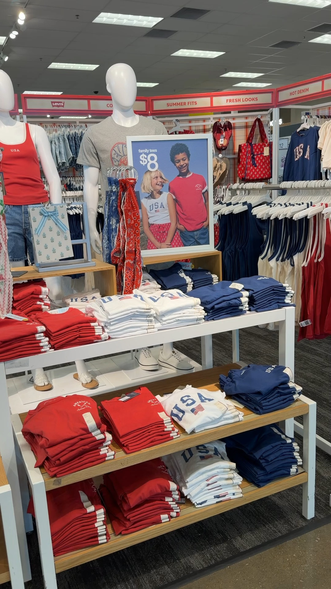 just spotted the cutest new red, white & blue collection at target ❤️🤍💙

lots of patriotic tees, usa tanks, lightweight sweaters, matching family outfits and summer basics that would be cute for the 4th of july, summer vacations, lake trips, beach days and all the patriotic festivities.

linked everything i could find here! ✨

#targetfinds #targetstyle #targetfashion #4thofjulyoutfit #patrioticstyle #summerstyle #summeroutfits #americanastyle #redwhiteandblue #vacationstyle

#LTKSeasonal #LTKootd #LTKMidsize