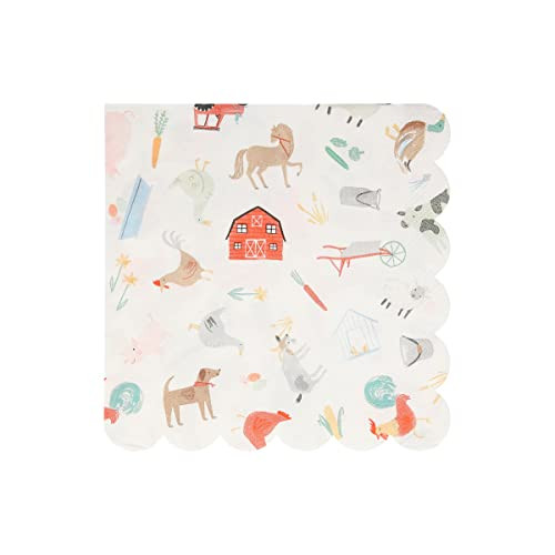 Meri Meri On The Farm Large Napkins | Amazon (US)