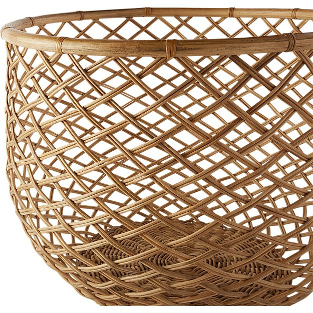 crossover natural basket | CB2