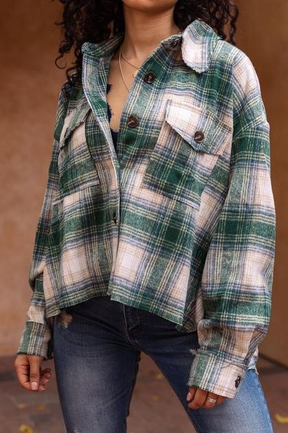 Azealia Hunter Green Plaid Jacket | Shop Priceless