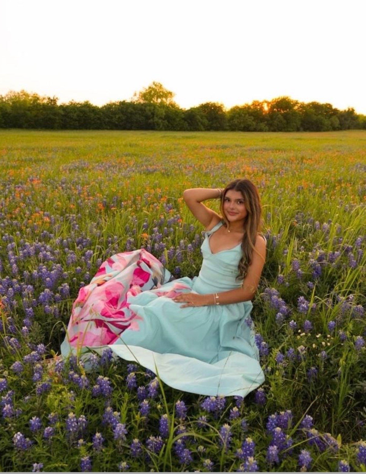 Straight out of a fairytale 🌸🩵 The floral details and dreamy blue dress were made for golden hour.

#FloralDress #DreamyStyle #FeminineStyle #GoldenHour #DressInspo #RomanticStyle #OutfitInspiration

#LTKmomlife #LTKootd #LTKSeasonal