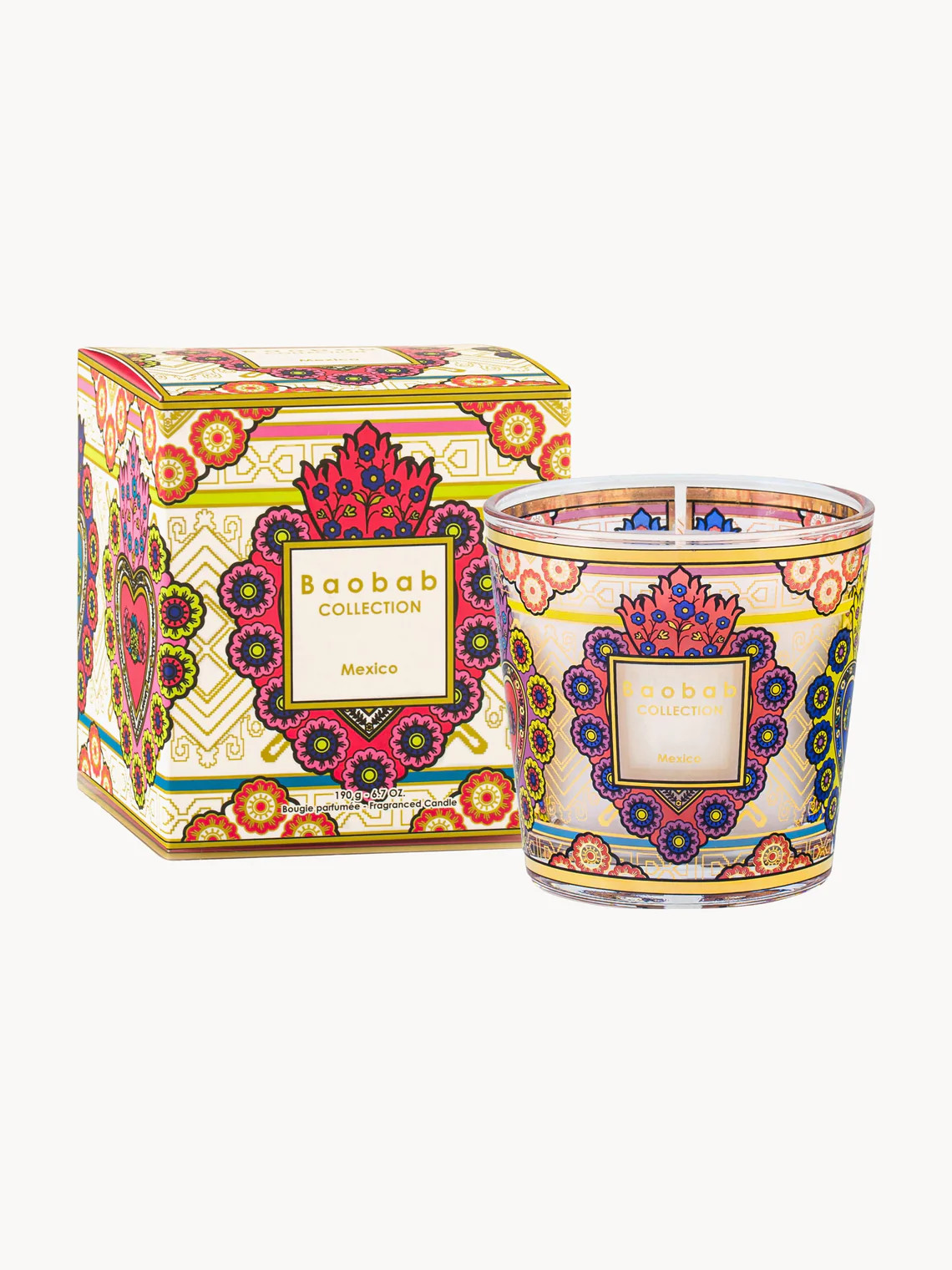 Bougie parfumée soufflée bouche My First Baobab Mexico (cassis, freesia & cèdre) | Westwing EU