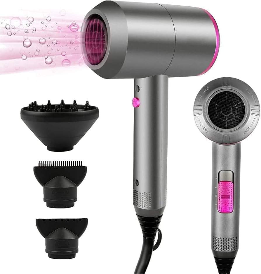 HappyGoo Hair Dryer Professional Ionic Hairdryer with 2 Speed 3 Heat Setting, Cool Shot Button, 1... | Amazon (UK)