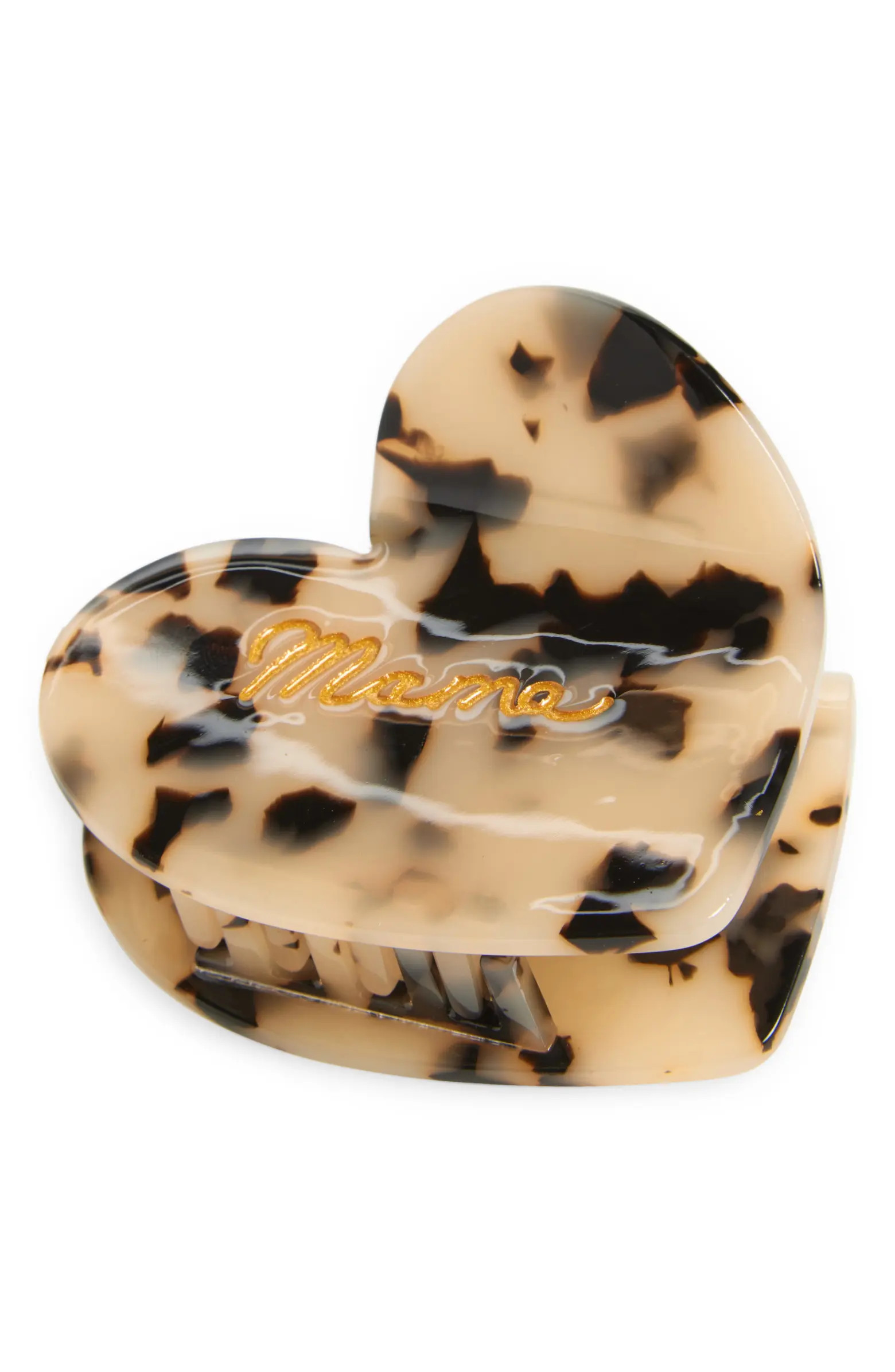 Solar Eclipse Hand-Painted Mama Heart Claw Hair Clip | Nordstrom | Nordstrom