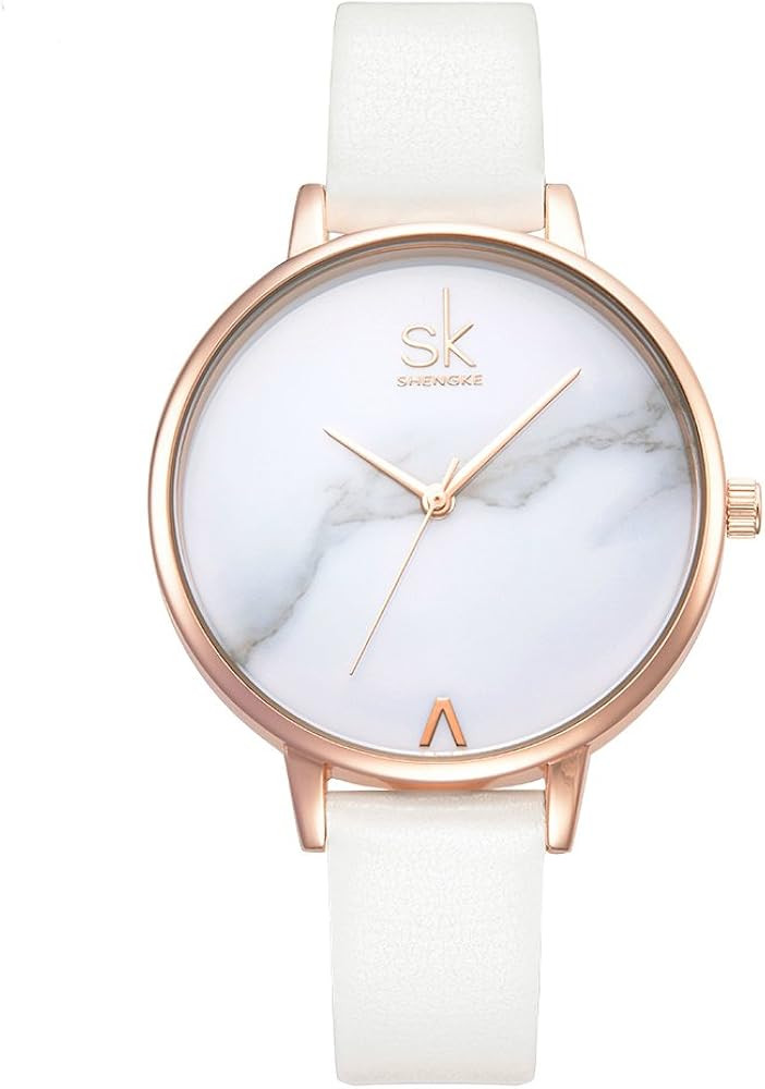 SHENGKE Women Watches Leather Band Casual Geneva Waterproof Girls Dress Wristwatch Creative Ladie... | Amazon (CA)