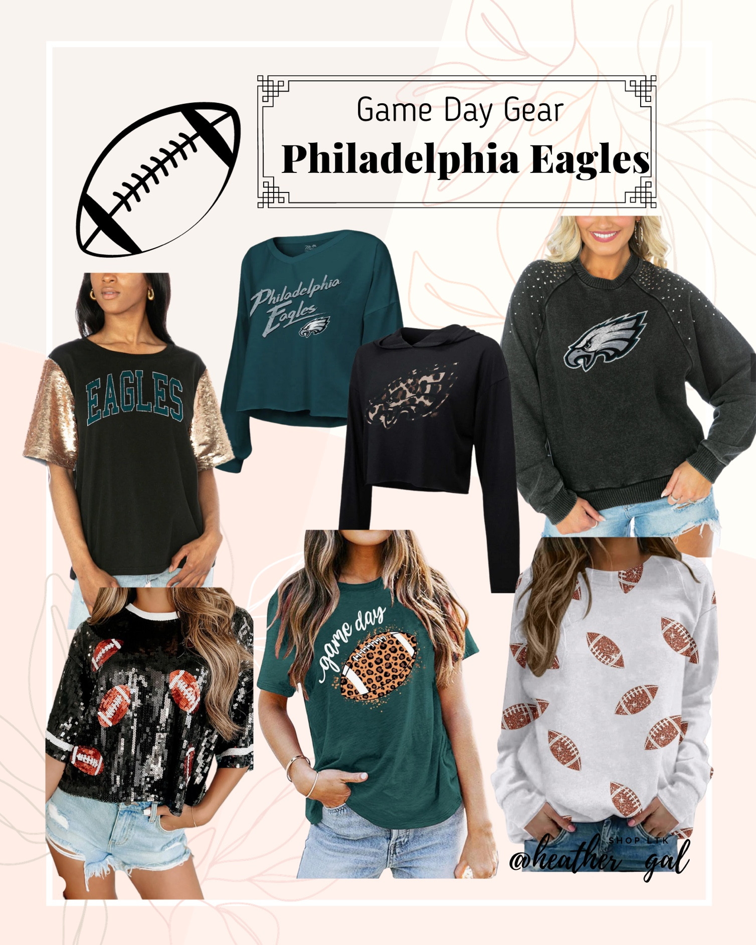 Women's Gameday Couture White Philadelphia Eagles Oversized Line Pullover Sweatshirt Size: Large
