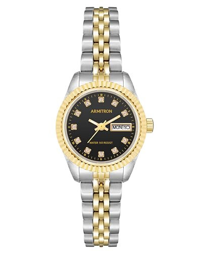 Armitron Women's Genuine Crystal Accented Bracelet Watch, 75-2475 | Amazon (US)