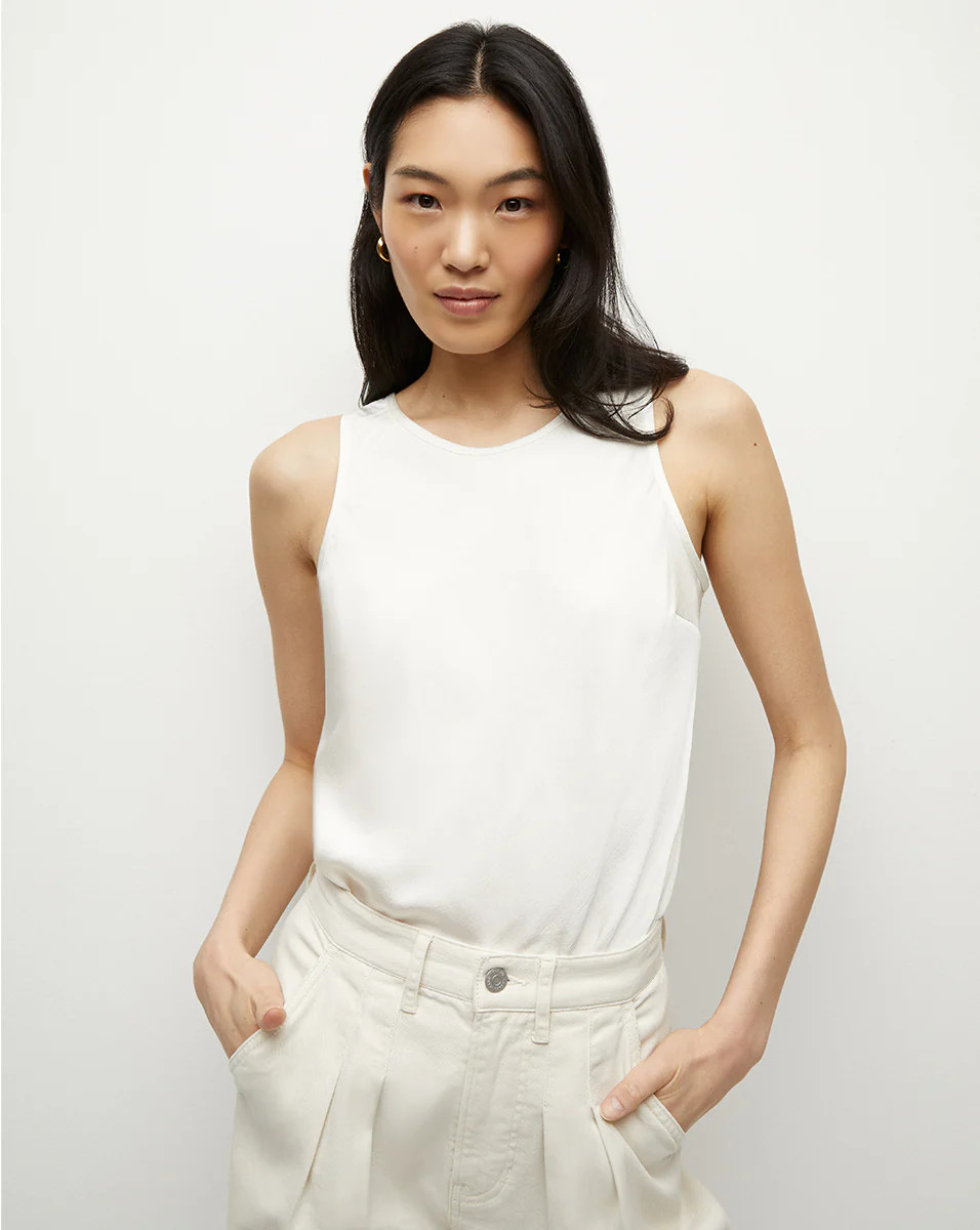 Sabrina Crepe Tank | Veronica Beard