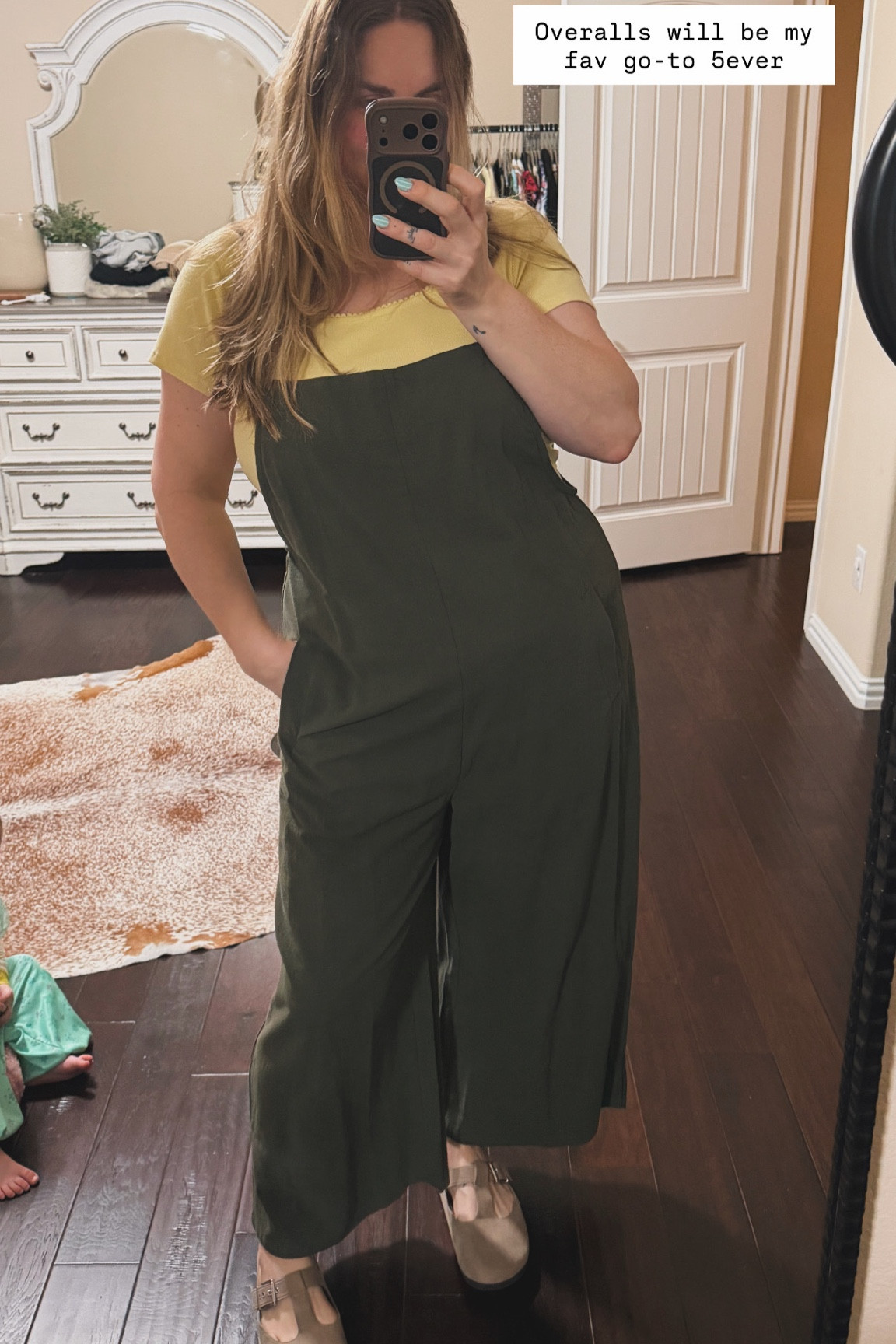 Casual ootd. Overalls will be my fav go-to 5ever

#LTKootd #LTKMidsize #LTKmomlife