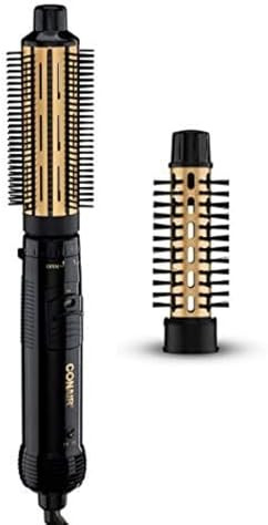 Conair 2-in-1 Hot Air Curling Combo, Includes 1.5-inch Curl Brush and 1-inch Aluminum Bristle Bru... | Amazon (US)