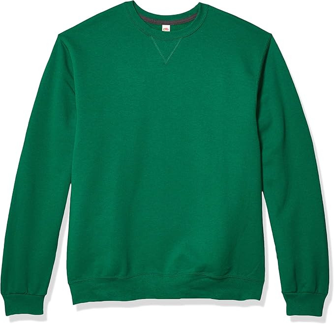 Fruit of the Loom Men's Fleece Crew Sweatshirt | Amazon (US)