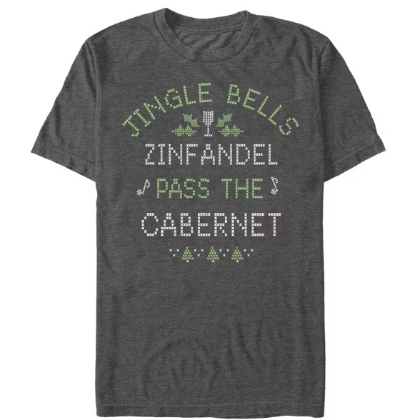 Target/Women/Women's Clothing/Shirts & Blouses‎Women's CHIN UP Christmas Wine Song Boyfriend Te... | Target