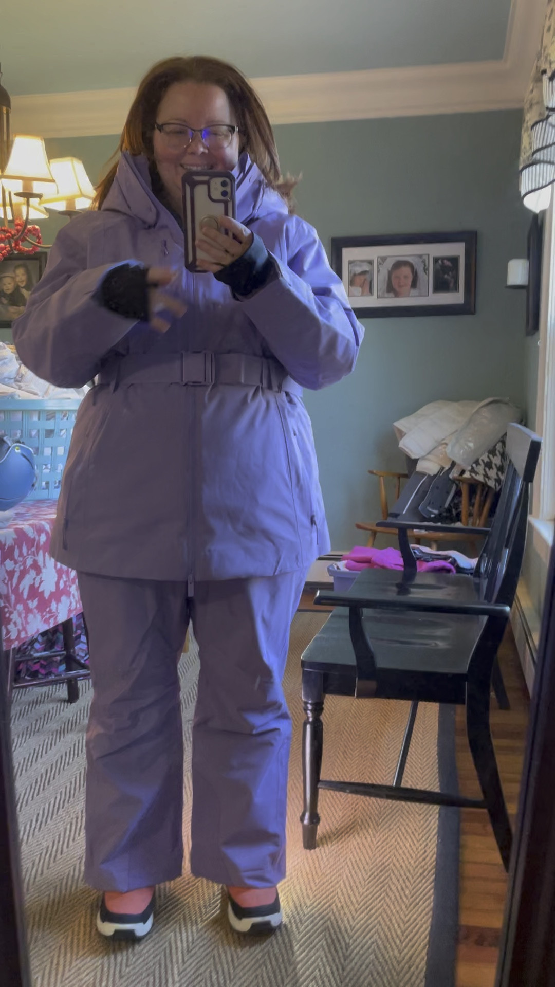 New ski attire!  Chic, fashionable and well designed snow jacket from a women owned brand that comes in plus sizes!  Rejoice!  Beautiful colors!  You can tell these items were designed specifically for women.  Jacket is a 1X and is really roomy!  Also ordered Carson bib in 1X and again had tons of room for base layers underneath for warmth.  Jacket feels warm but also lightweight not bulky.  Tons of pockets.  Has a built in phone leash in pocket.  Detachable hood.  Two way zipper.  Soft comfy wrist guards with thumb hole.  Waterproof.  Insulated.  Great for skiing, snowboarding, sledding, show shoeing.  Boots are super comfy and toasty warm.  So excited for my New kit!  Only question is do I want the belted Aston jacket or the non belted more traditional Lawrence jacket.  Tons of room in top of bin because I have a small chest but that’s to be expected because I ordered based on hip size.  And I’m a pear shape so I’m a bit out of proportion.  They also have snow pants if you’re shaped like me and would rather not have a bib.  

#LTKfitness #LTKSeasonal #LTKplussize