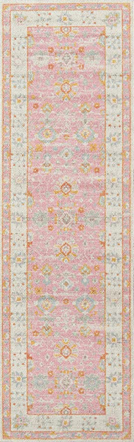 Momeni Anatolia Area Rug, 2 ft 3 in x 7 ft 6 in, Pink | Amazon (US)