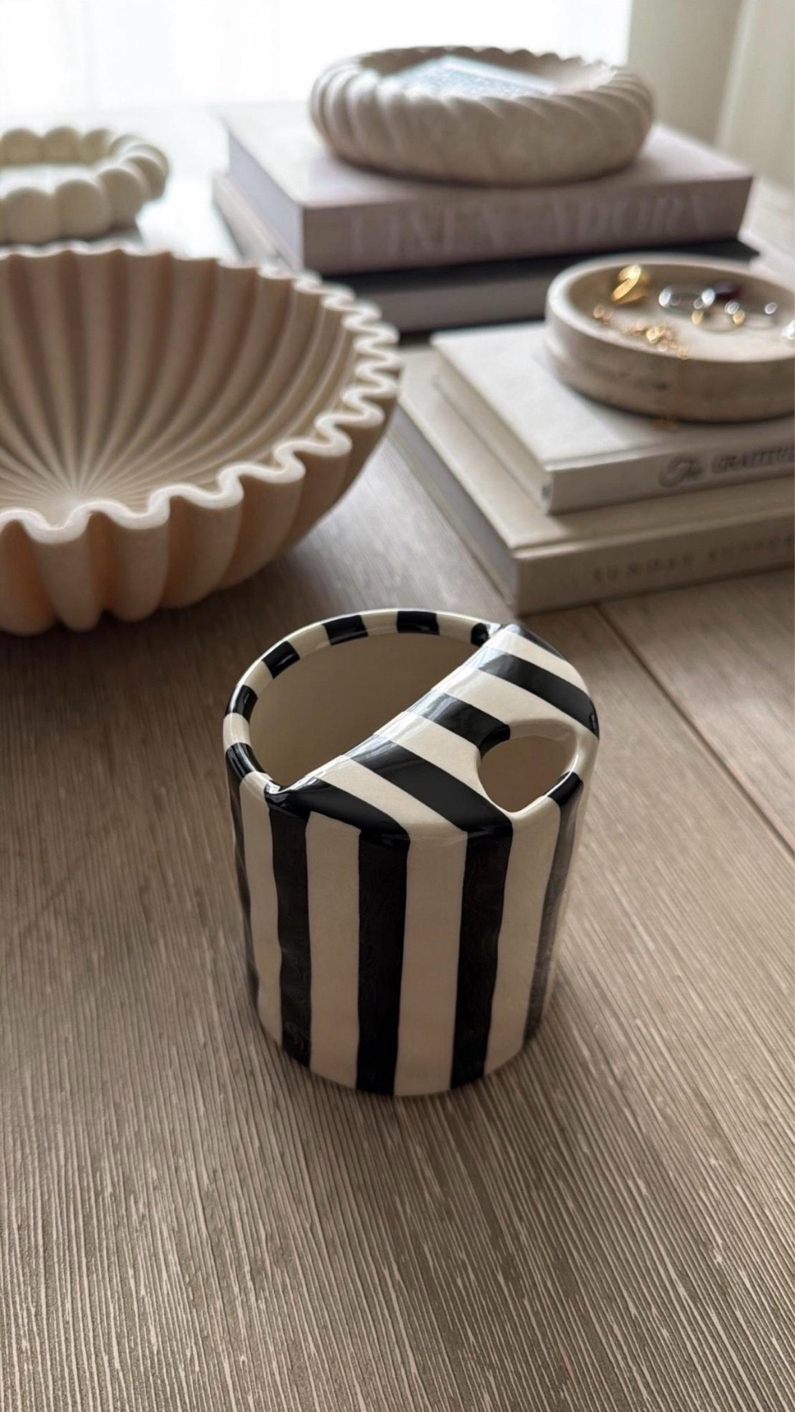 How gorgeous is this ceramic coffee cup? Same on Etsy I eyed was $60.  This is a fraction of the price and the quality is pretty amazing
