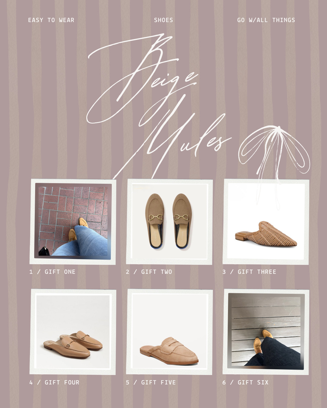 These beige mules are so easy to wear... you could literally drive to work in flip-flops and slip these on once you get to your desk.

The classic style and neutral color make them incredibly versatile and easy to pair with everything from denim to workwear. Comfortable, polished, and an effortless wardrobe staple. 

 #LTKOver40 #LTKMidsize