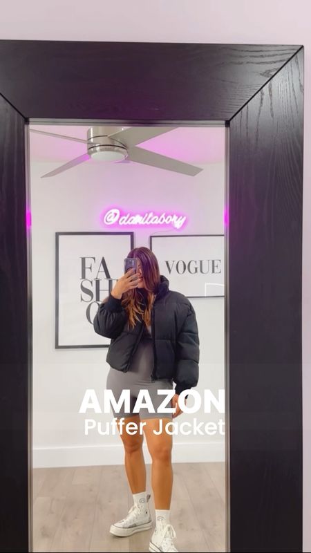 I am obsessed with this winter cropped puffer jacket coat and of course I matched with my my favorite jumpsuit all from Amazon! Check it out I’m using Medium on the jumpsuit and large on the jacket  

Short warm quilted jacket 

#LTKSeasonal #LTKmidsize #LTKVideo