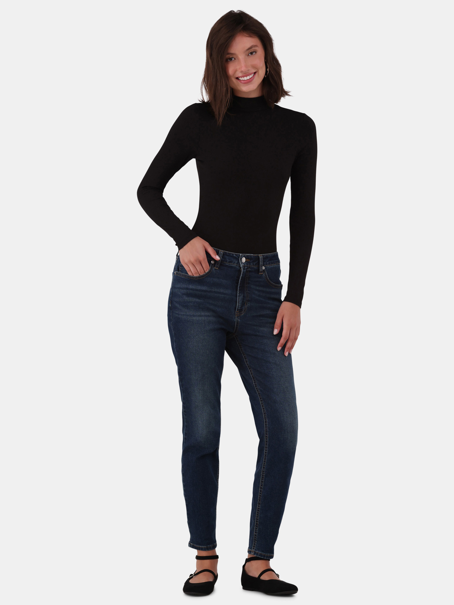 No Boundaries High Rise Skinny Jeans, 28.5” Inseam, Women’s and Women's Plus | Walmart (US)