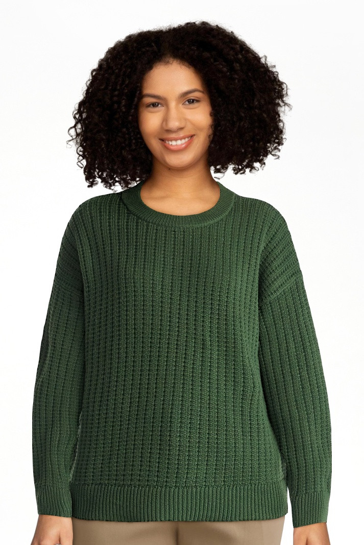 Time and Tru Women's and Women’s Plus Textured Stitch Sweater, Midweight, Sizes XS-4X | Walmart (US)