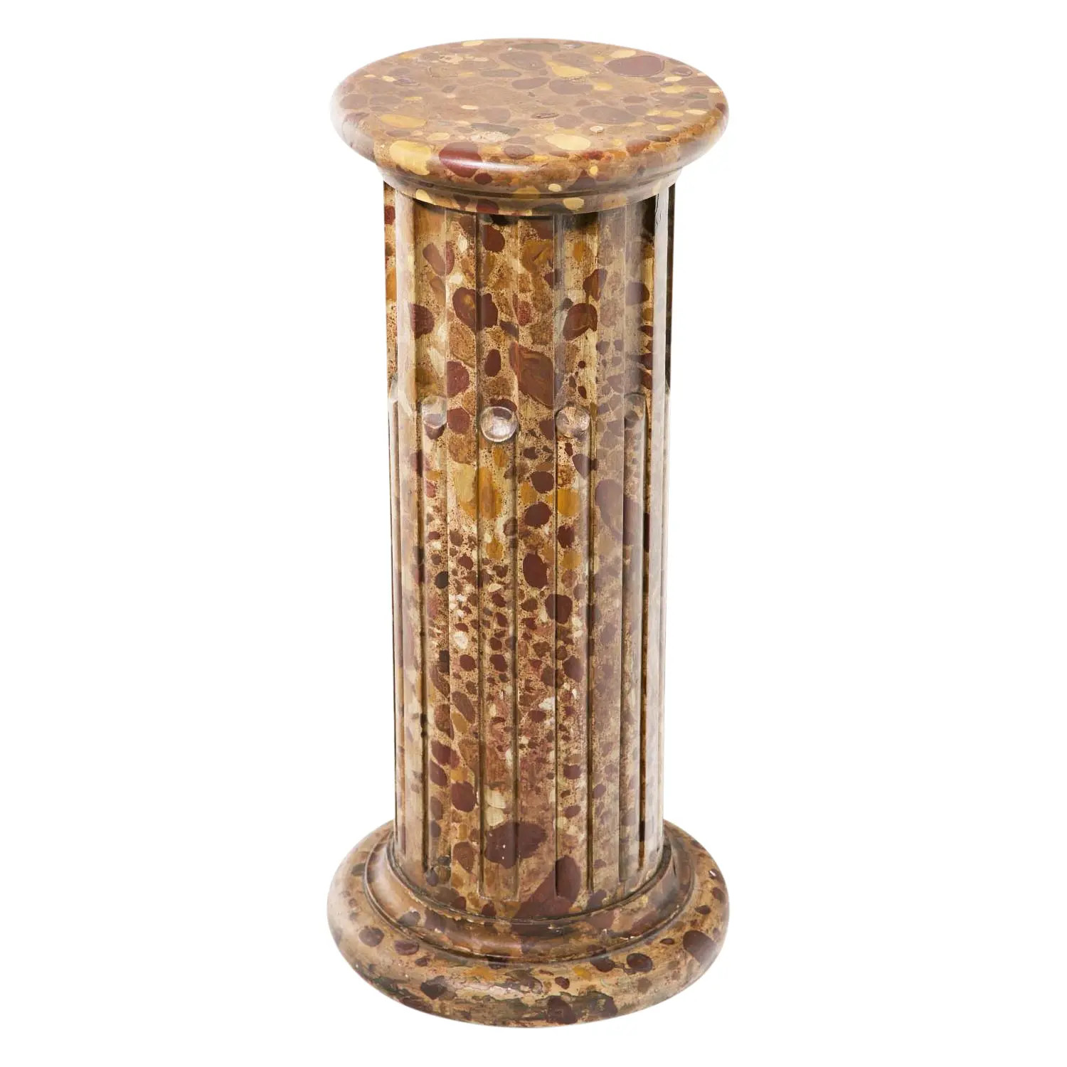 Circa 1890 Faux Painted Marble Column | Chairish