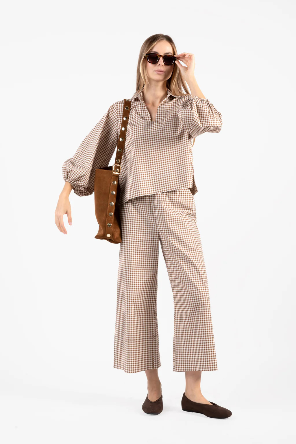 Take Paus Set - Gingham Tudor Brown | Quiet Culture