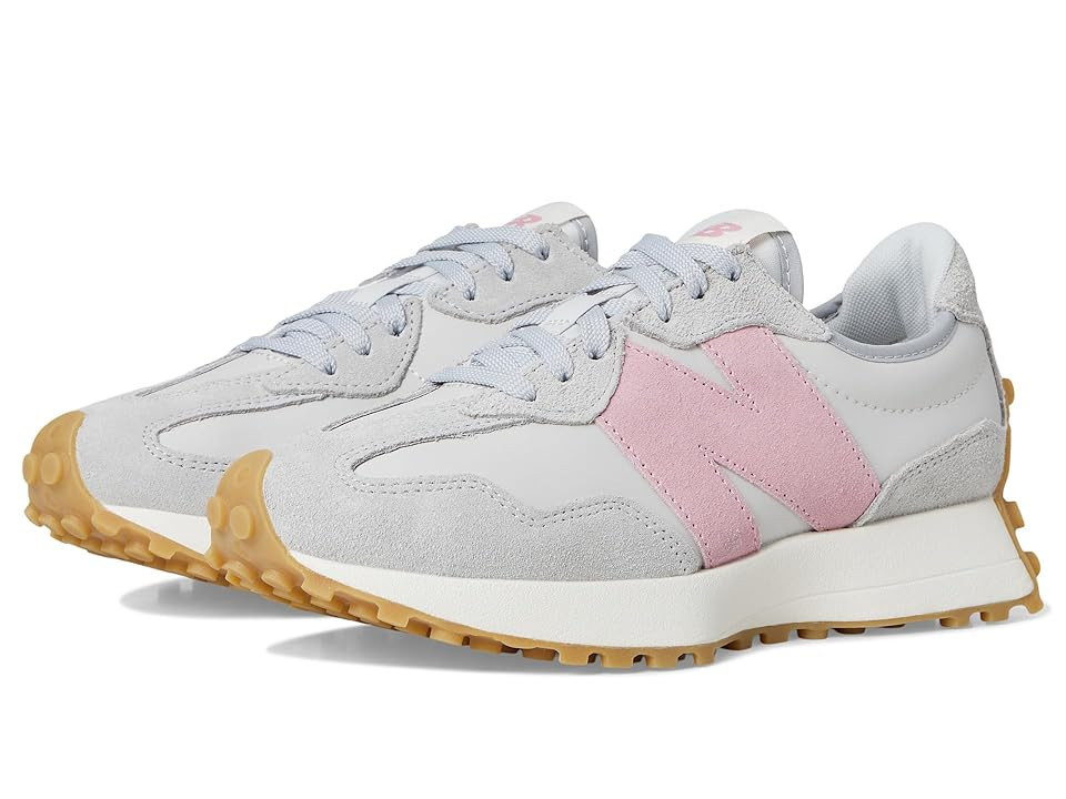 New Balance Classics 327 Women's Shoes Raincloud/Pink Taffy : 12 B - Medium, Synthetic/Suede | Zappos