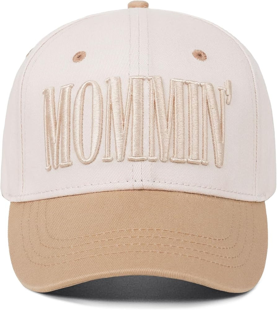 Mommin Trucker Hat for Women, Vintage Two-Tone mom hat with Mommin 3D Embroidery, New Mom Gifts M... | Amazon (US)