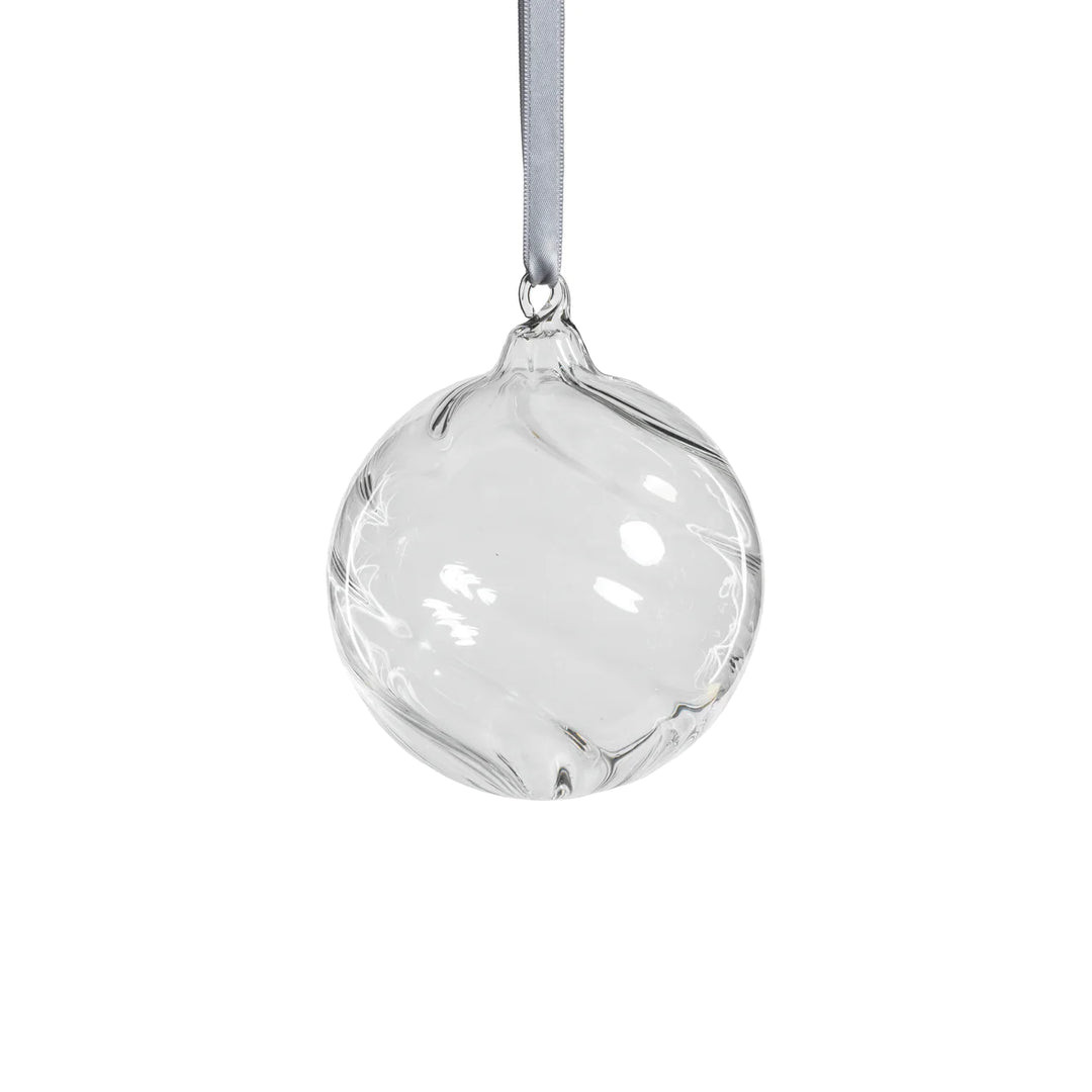 Swirl Blown Glass Ornament | Modern Locke