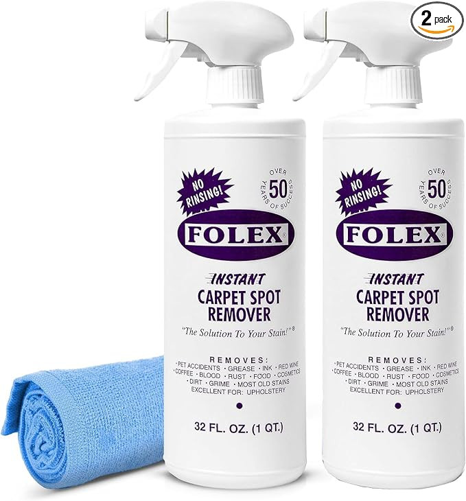FOLEX Instant Carpet Spot Remover 32 oz – Powerful Stain Remover for Carpets, Upholstery & Rugs... | Amazon (US)