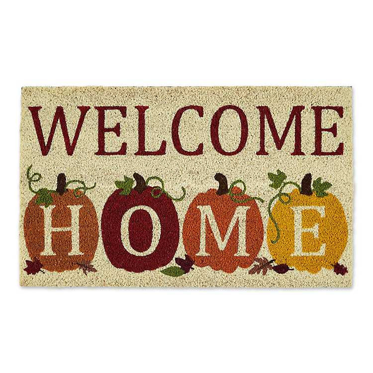 Welcome Home Pumpkin Doormat, 18x30 in. | Kirkland's Home