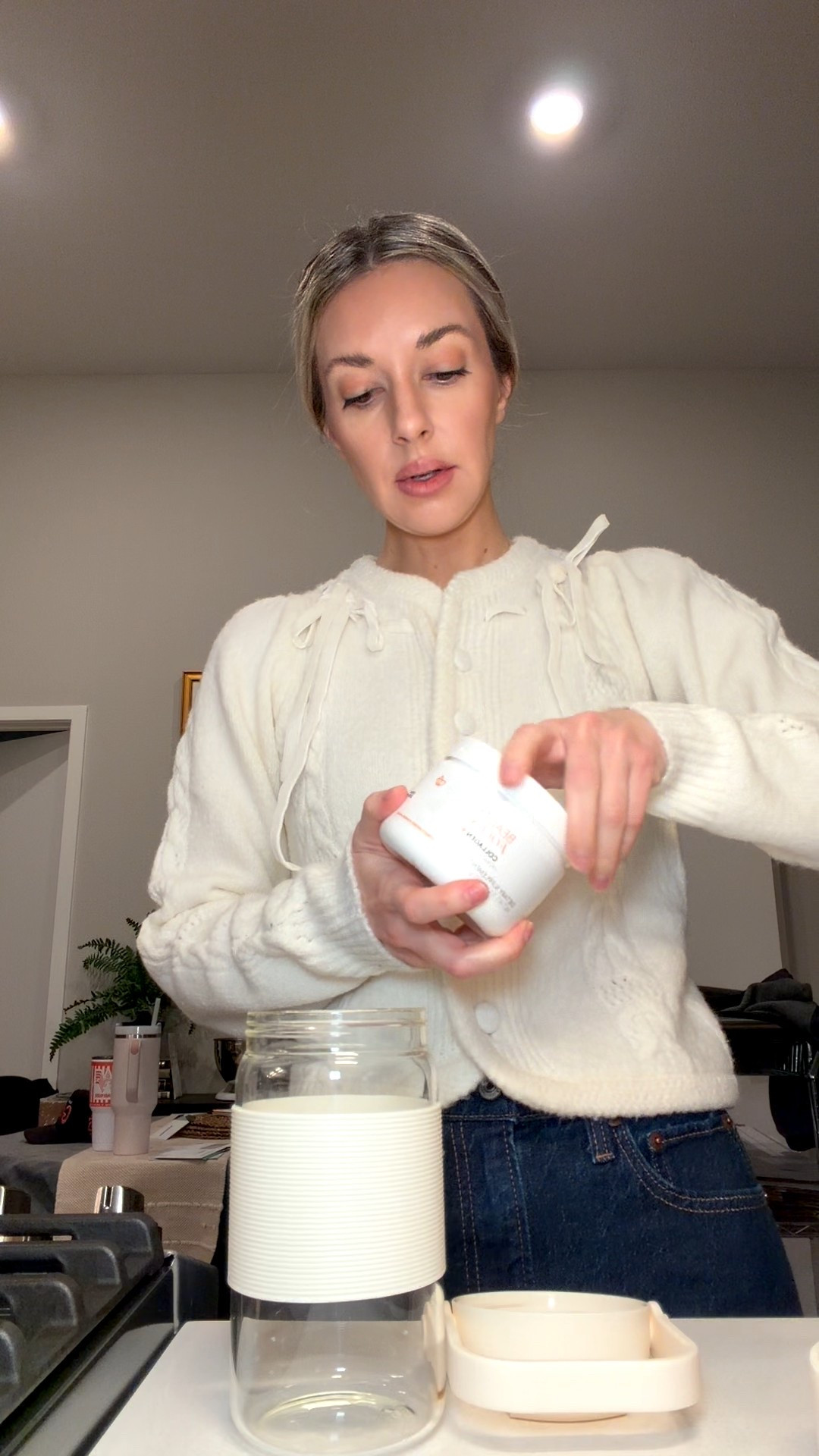 Morning collagen + a little LTK scroll = the easiest way to romanticize your routine 🤍 

#LTKmorningroutine #LTKselfcare #LTKootd